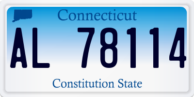CT license plate AL78114