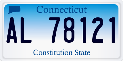 CT license plate AL78121