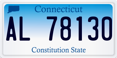 CT license plate AL78130