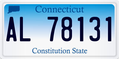 CT license plate AL78131
