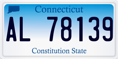 CT license plate AL78139