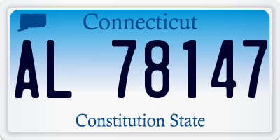 CT license plate AL78147