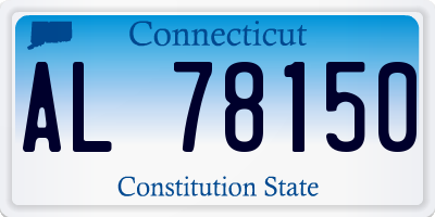 CT license plate AL78150