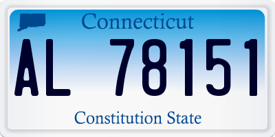 CT license plate AL78151