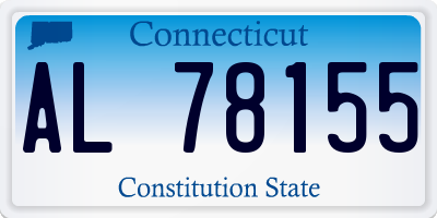 CT license plate AL78155