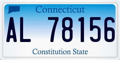 CT license plate AL78156