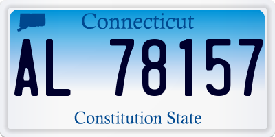 CT license plate AL78157