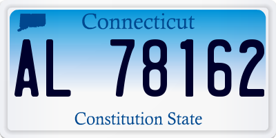CT license plate AL78162
