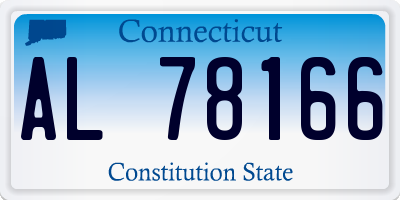 CT license plate AL78166