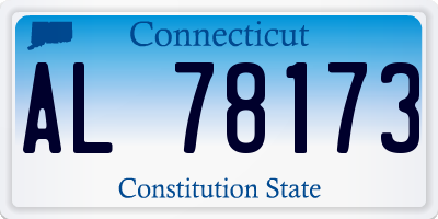CT license plate AL78173