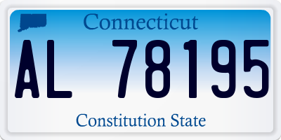 CT license plate AL78195