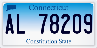 CT license plate AL78209