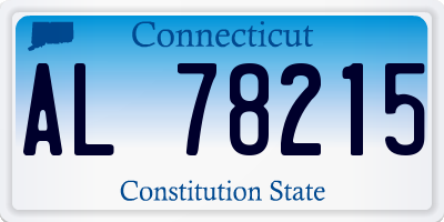 CT license plate AL78215