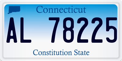 CT license plate AL78225