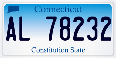CT license plate AL78232