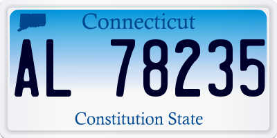CT license plate AL78235