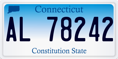 CT license plate AL78242