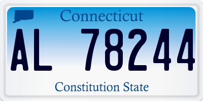 CT license plate AL78244