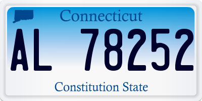 CT license plate AL78252
