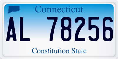 CT license plate AL78256
