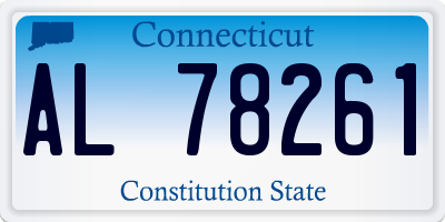 CT license plate AL78261