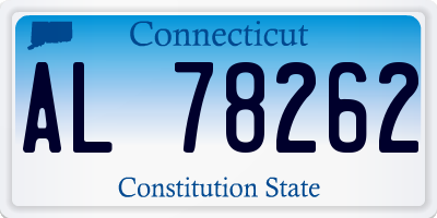 CT license plate AL78262