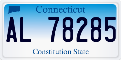 CT license plate AL78285