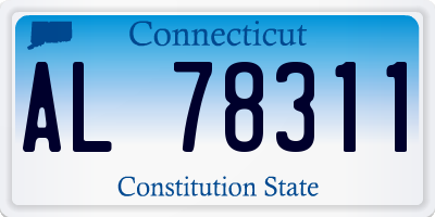 CT license plate AL78311