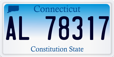 CT license plate AL78317