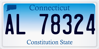 CT license plate AL78324