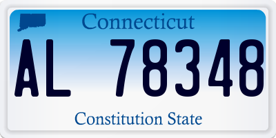 CT license plate AL78348