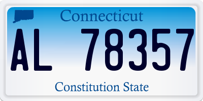 CT license plate AL78357