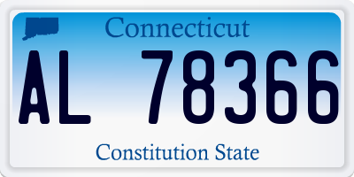 CT license plate AL78366