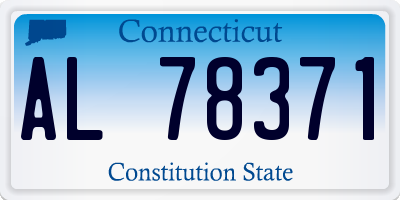 CT license plate AL78371
