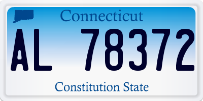 CT license plate AL78372