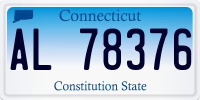 CT license plate AL78376