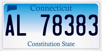 CT license plate AL78383