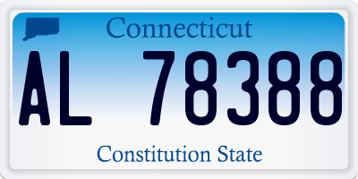 CT license plate AL78388