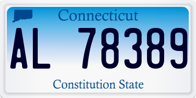 CT license plate AL78389
