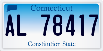 CT license plate AL78417