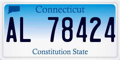 CT license plate AL78424