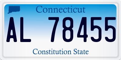 CT license plate AL78455