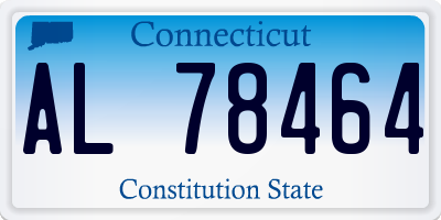 CT license plate AL78464