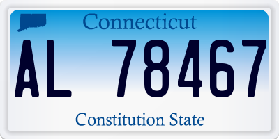 CT license plate AL78467