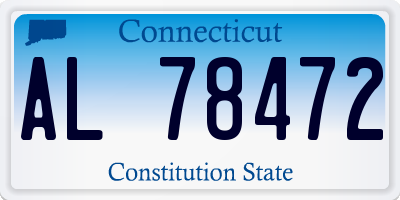 CT license plate AL78472
