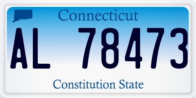 CT license plate AL78473