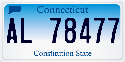 CT license plate AL78477