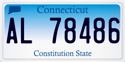 CT license plate AL78486