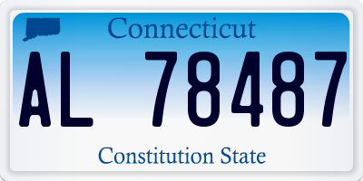 CT license plate AL78487