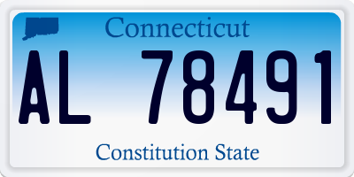 CT license plate AL78491